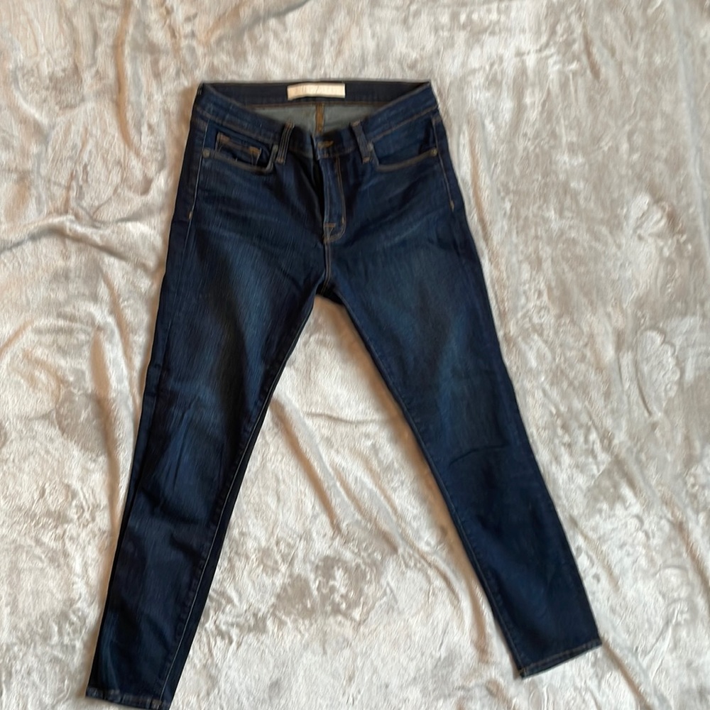 J Brand ankle crop dark wash jeans